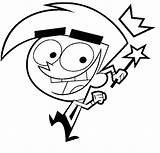 Cosmo Fairly Oddparents Magiques Parrains Fantagenitori Coloriages sketch template