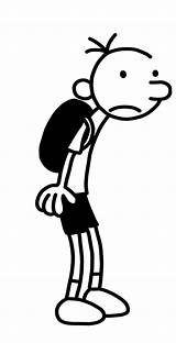 Wimpy Diary Greg Heffley Kinney Books Clipart Drawing sketch template