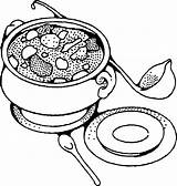Soup Clipart Coloring Advertisement Pages sketch template