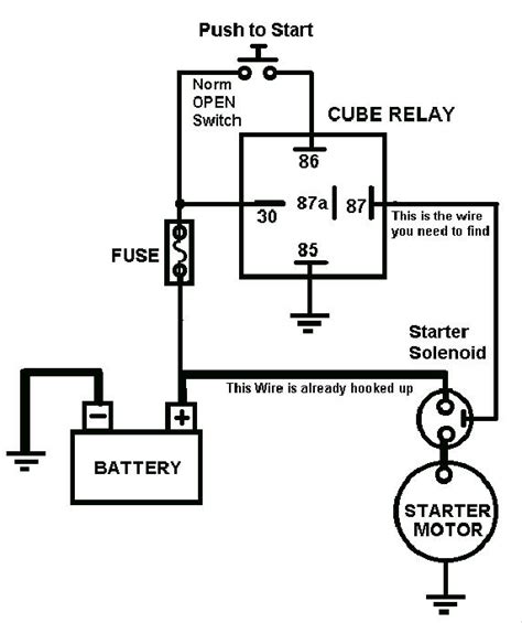 push  switch wiring diagram