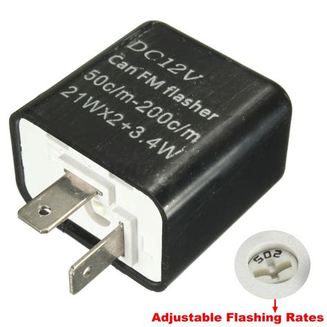 pin adjustable flasher relay motorcycle led turn signal indicator  honda ebay