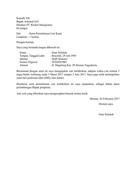 Contoh Surat Izin Cuti Mengajar Bagi Guru Terbaru Homesdku