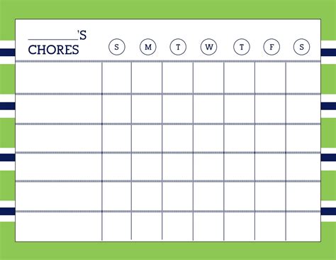 printable blank chart templates hd wallpapers chore chart template