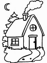 House Coloring Pages Colouring Printable Kids Houses Choose Board Drawing sketch template