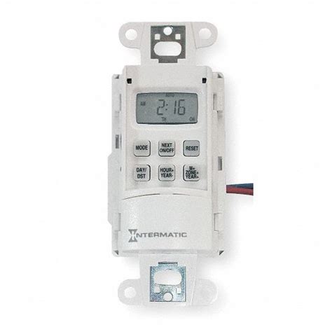 intermatic digital  day wall switch timer white ybssc  grainger