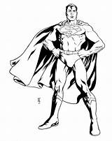 Superman Coloring Pages Man Steel Outline Printable Color Drawing Getcolorings Popular Z31 Clipartmag sketch template