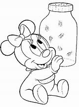 Coloring Pages Minnie Mouse Disney Printable Baby Characters Print Colouring Kids Cartoon Sheets Color Freekidscoloringpage Mickey Aby Minny Friends Fireflies sketch template