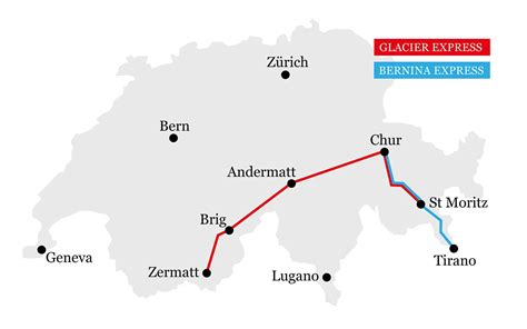 glacier express route map