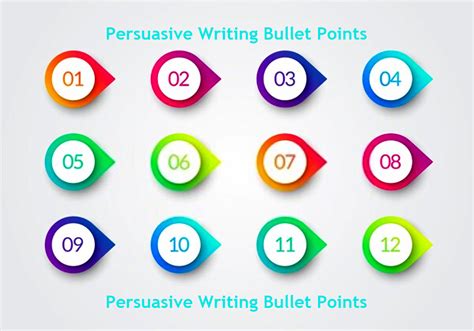 easy methods  persuasive writing bullet points creative
