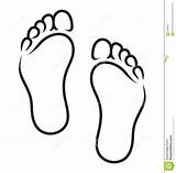 Footprint Clip Footprints Walking sketch template