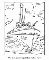Coloring Pages Army Boat Ship Guard Coast Armed Forces Color Ships Colouring Drawing Printable Indian Clipart Kids Patrol Books Sheet sketch template