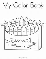 Coloring Color Book Pages Worksheet Colors Box Twistynoodle Noodle Twisty sketch template