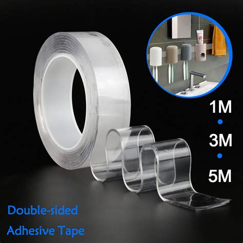 multifunctional double sided nano pu gel tape traceless washable
