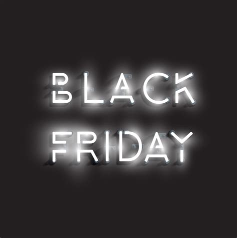 realistic neon black friday sign vector illustration  vector art  vecteezy