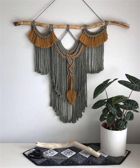 excited  share  item   etsy shop large macrame wall