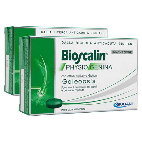 Bioscalin physiogenina anticaduta capelli 60 cpr ; Bioscalin - Physiogenina - Integratore Alimentare per la Caduta dei