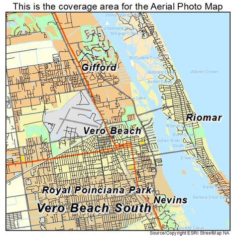 aerial photography map  vero beach fl florida
