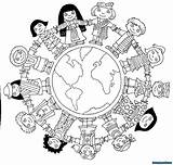 Ausmalbilder Mandalas Kinderrechte Weltreligionen Malvorlagen Geografie Reise sketch template