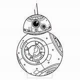 Bb8 Coloring Illusion Droid Raumschiff Getdrawings sketch template