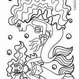 Hellokids Mystical Mermaids sketch template