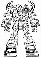 Robot Coloring Pages Power Rangers Big Robots Color Clipart Print Kids Trending Days Last Library Popular Search sketch template