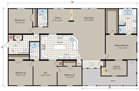 floor plans  double wide mobile homes
