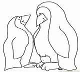 Penguin Coloring Pages Cute Printable Cliparts Penguins Kids Online Color Lie Ada Favorites Add sketch template