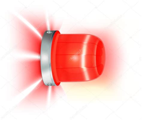 red flashing light stock vector  barghest