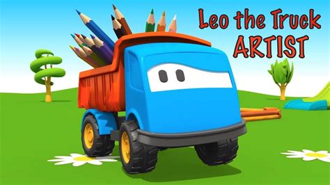 famous artist leo  truck cartoons  kids compilation cartoon