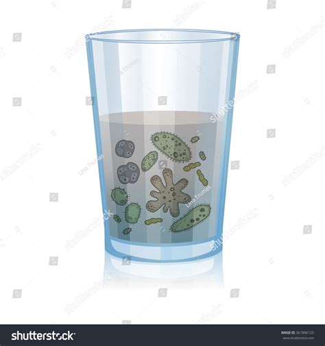 glass  dirty water bacteria science microbiology