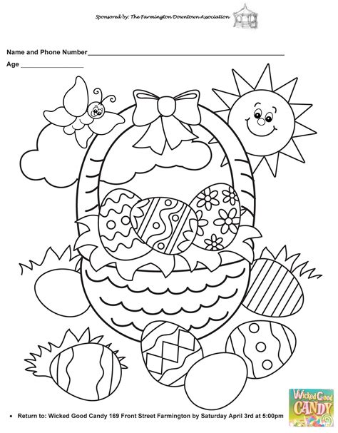 easter coloring contest daily bulldog