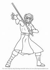 Wars Star Plo Koon Draw Step Drawing Drawingtutorials101 Coloring Pages Drawings Tutorials Stars Color Characters sketch template