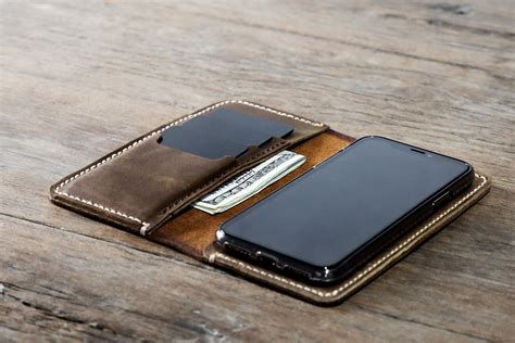 iphone  pro max leather wallet  shipping personalized
