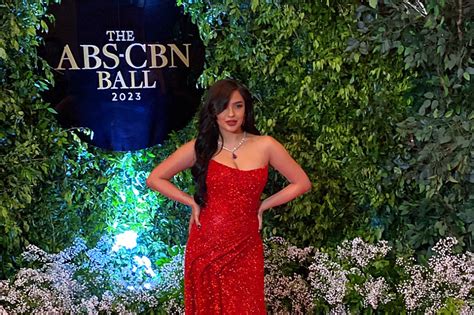 andrea feels nervous walking  abs cbn ball red carpet solo abs cbn news
