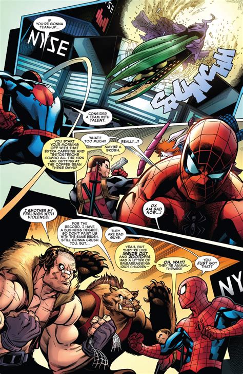 spider man and deadpool vs the hateful hexad comicnewbies