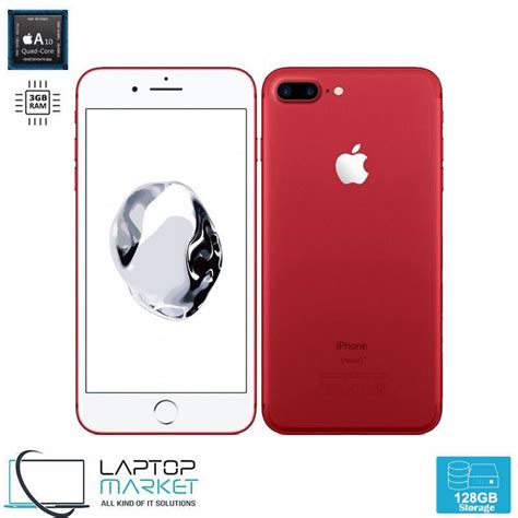 Apple Iphone 7 Plus 128gb Red Quad Core 3gb Ram 12mp Unlocked Premium
