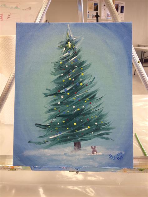 colorful christmas painting ideas  canvas