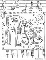 Music Coloring Pages Colouring Kids Sheets Printable Choose Board Worksheets Sharing Elementary Adult Color sketch template