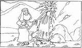 Coloring Pages Crafts Moses Bible sketch template