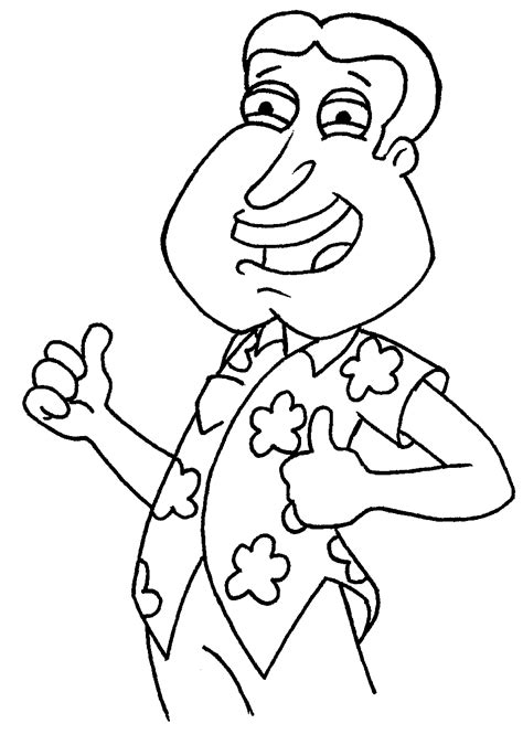 drawings  family guy quagmire adult cartoon colouring pages
