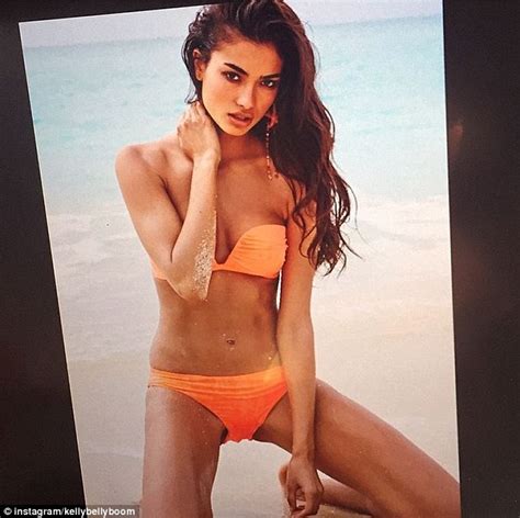 Kelly Gale Stuns In Pink And Orange Bikini For Photo Shoot In The