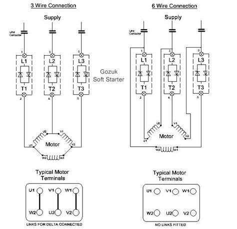 phase  phase motor wiring diagram  wire