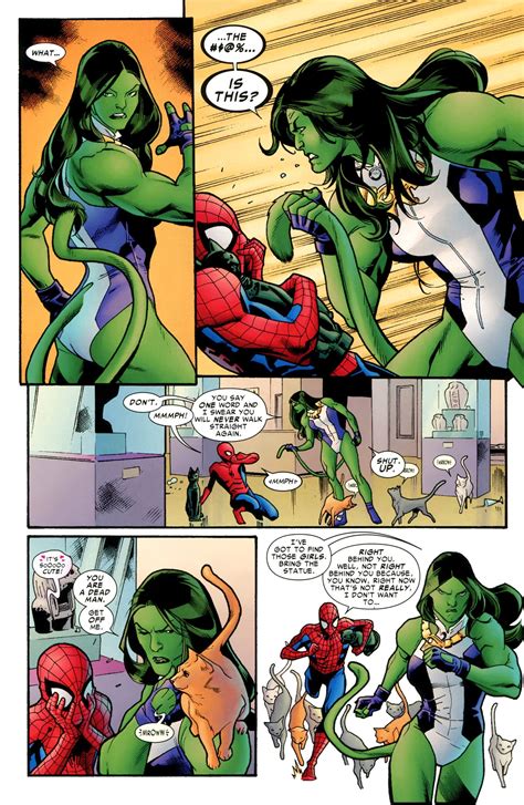 She Hulk And The Kitties Avenging Spider Man 7