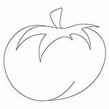 Tomato Coloring Pages Color Toddler Will sketch template