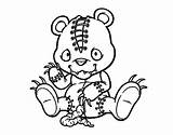 Bear Scary Coloring Teddy Pages Evil Creepy Drawing Clown Colorear Color Adults Para Drawings Coloringcrew Book Getdrawings Dibujo Emo Halloween sketch template