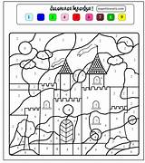 Coloring Magic Castle Kids Printable Print Color sketch template