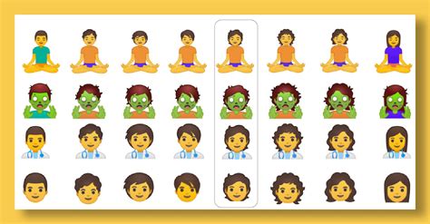 android  menyertakan  emoji  termasuk  emoji manusia