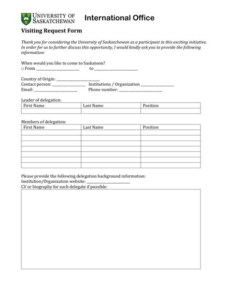 foreign visit request form fill   sign printabl vrogueco