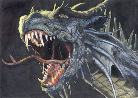 scary dragon  veve   deviantart