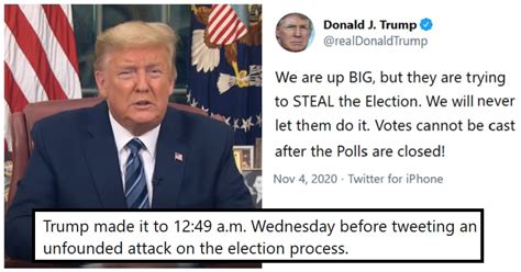 trump tweeted     steal  election  instant fact checks  poke